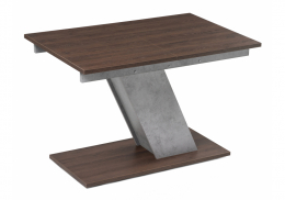 Стол деревянный Тирион бетон чикаго серый / дуб гладстоун табак (80x78)