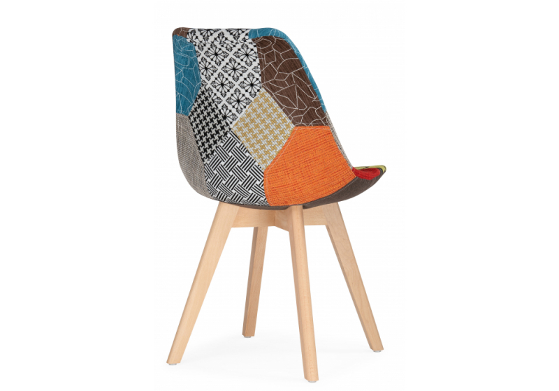 Стул деревянный Mille fabric multicolor (49x60x83)