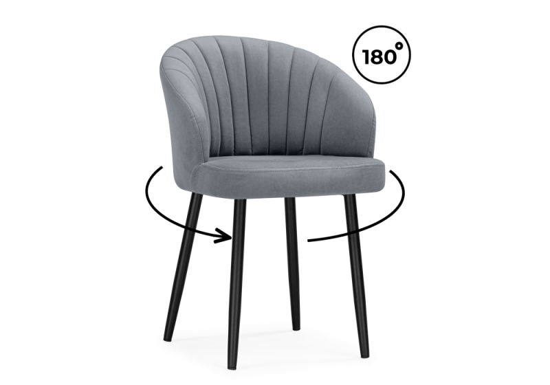 Стул на металлокаркасе Бэнбу marseille 11 данс / черный (57x48x80). 