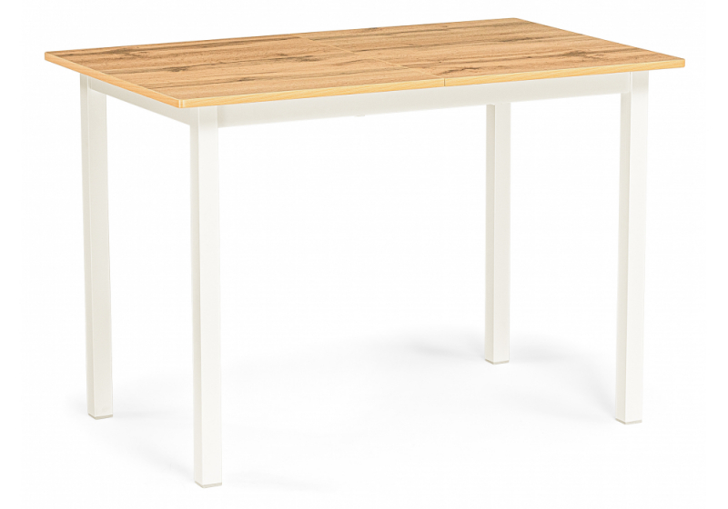 Стол деревянный Аркон 110(130)х68х75 дуб вотан / белый (68x75). 