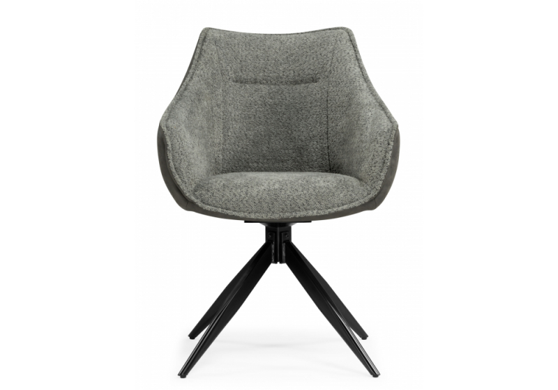 Стул на металлокаркасе Kansas gray / graphite gray / black (61x62x86)