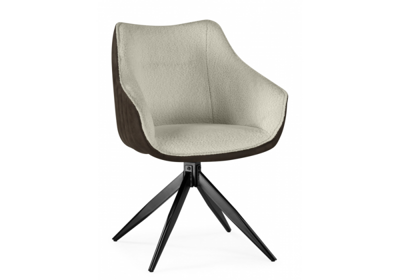Стул на металлокаркасе Kansas brown / cream / black (61x62x86)