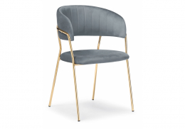 Стул на металлокаркасе Kamelia gold / gray (57x54x83)