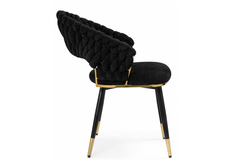 Стул на металлокаркасе Rakel black / gold (64x70x82)