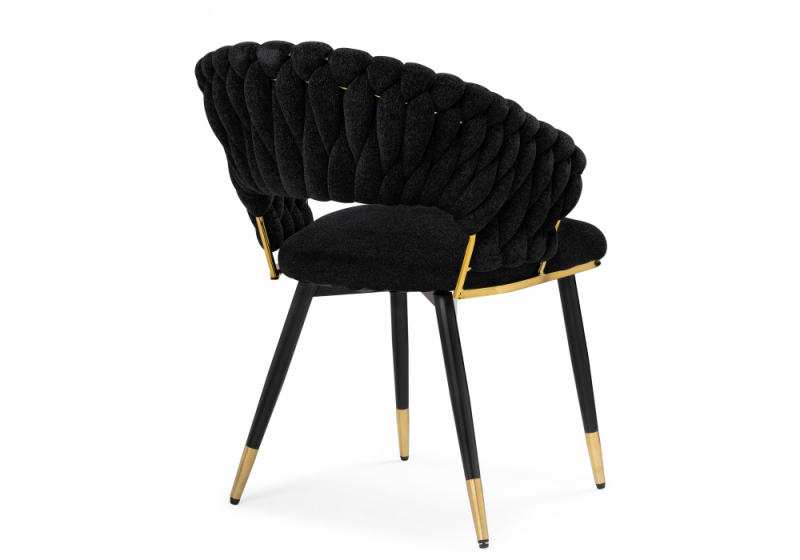 Стул на металлокаркасе Rakel black / gold (64x70x82)